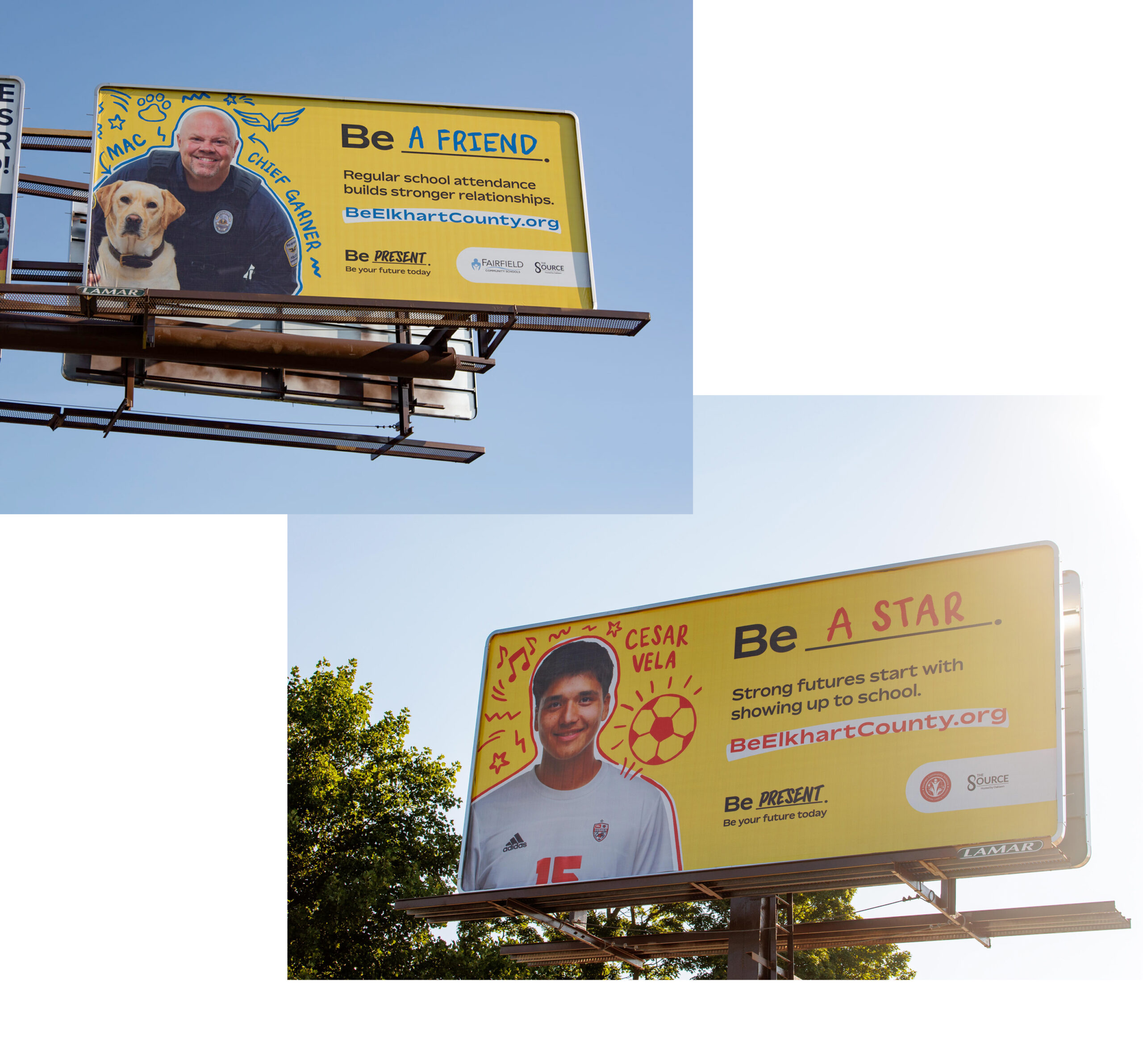 Be Campaign Billboards